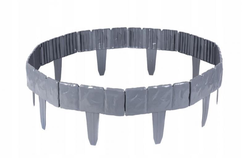 Palisada ogrodowa wysoka obrzeże border szary 2,4m płotek GeoBorder